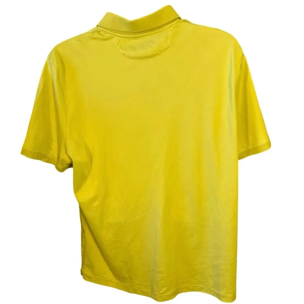 Banana Republic Luxury Touch Polo Men’s XXL Lime Green Cotton Short Sleeve Shirt